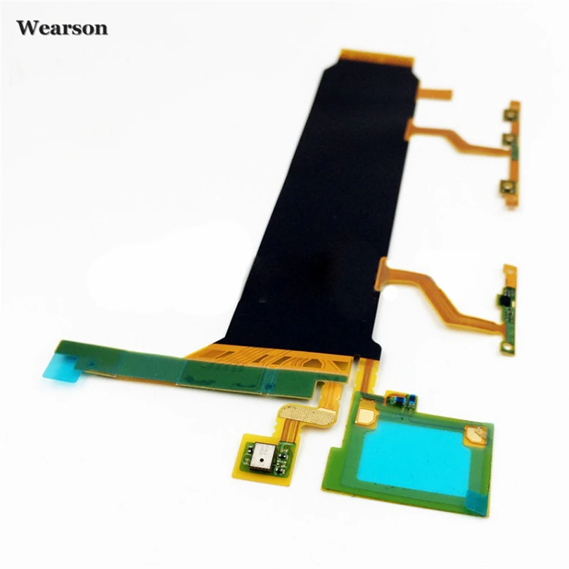 For Sony Xperia ZU Z Ultra 4G Type C6833 C6843 C6806 Power Button Volume Key Flex Cable With Microphone Tested (1)