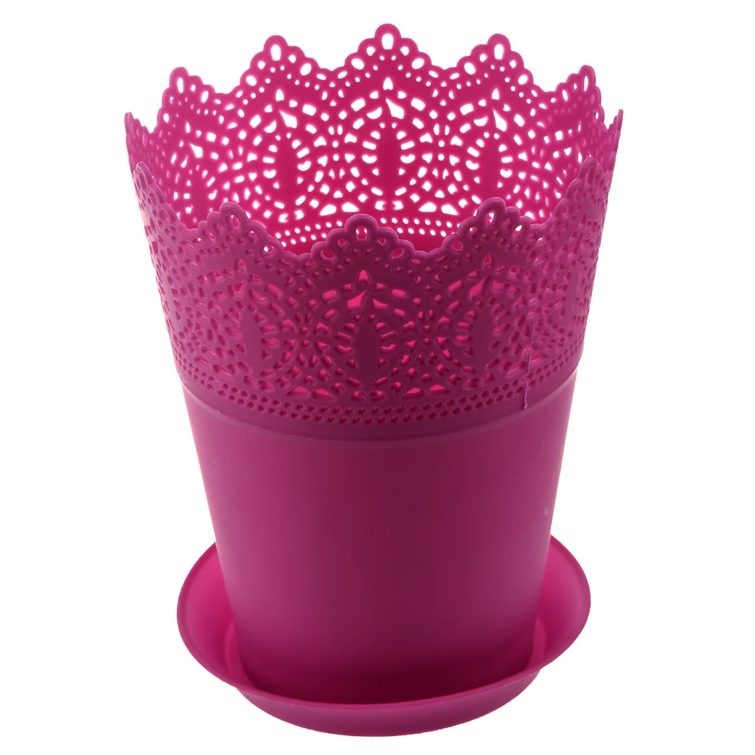 Lace Flower Plant Pot Planter Holder Decor Rose Redin Flower Pots