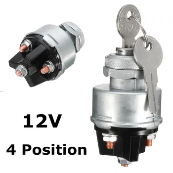 

Car Universal Ignition Switch 12 VOLTS w/ 2 Keys 4 Position ON/OFF/START/ACC New