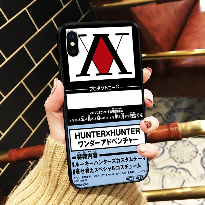 Chasseur X Chasseur Permis Pour Iphone Xs Max Hunterxhunter En Silicone Souple Pour Iphone X 11 Pro Se Xr 7 6 8 Plus Couverture Aliexpress