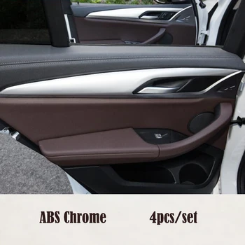 

For BMW X3 G01 X4 G02 2018 2019 Car Accessories ABS Plastic Chrome car Door Interior Decoration strip panel frame Cover Trim