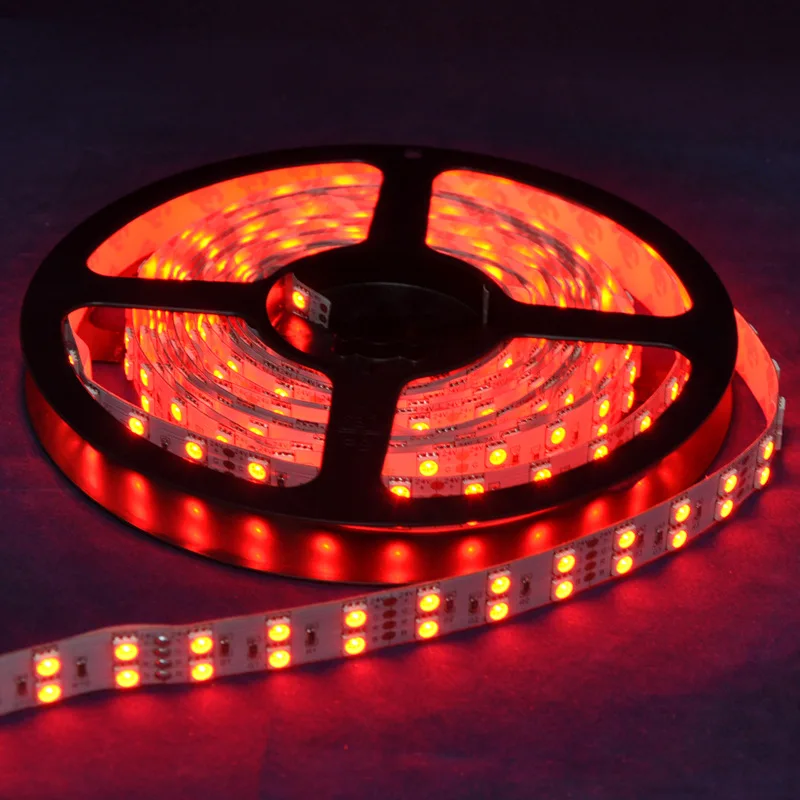 DC 12V 600Led 120led/m Водонепроницаемая SMD 5050 RGB теплая белая светодиодная лента
