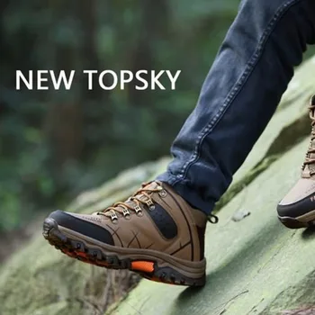 

Outdoor Lace-up High-top Hiking Boots Sport Men's Shoes For Camping Climbing Mountain Non-slip Breathable Shoes Wholesale