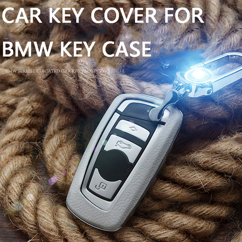 car key case cover shell fob holder for BMW 1 3 5 7 series x3 x4 F30 F10 F20 F18 118i 320i M3 M4 M5 key bag wallet key chain