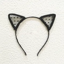 Сексуальная повязка на голову с кошачьими ушками для взрослых женщин, ночная Нарядная повязка на голову