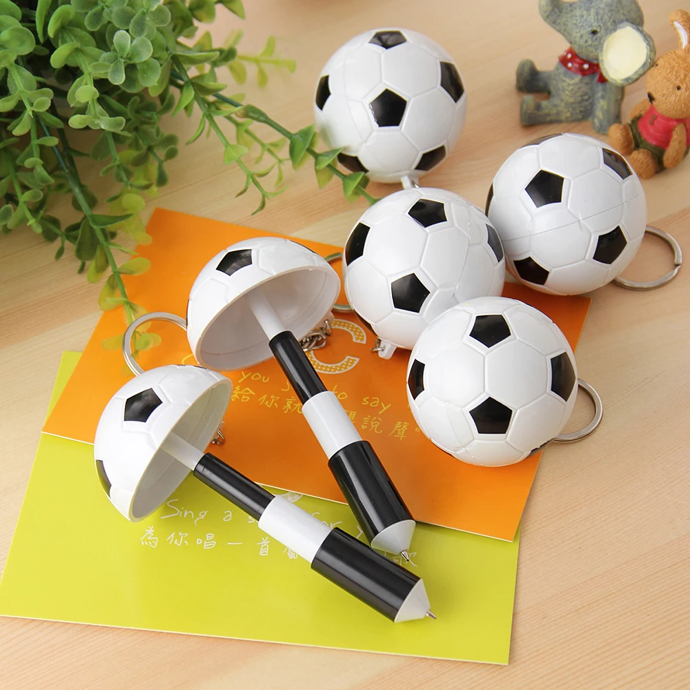 Funny Flexible football Key Ring foldable Ballpoint Pen New Stationery