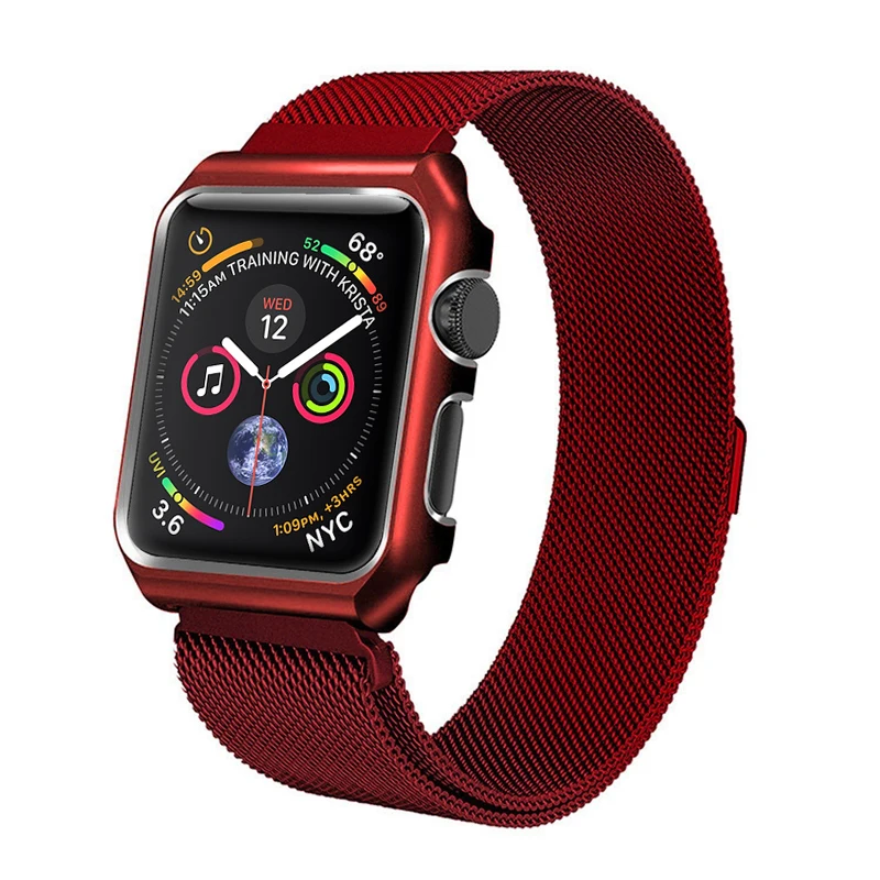 

Milanese Loop For Apple watch band case 4 44mm 40mm 42mm 38mm Stainless Steel Strap Link bracelet Watchband iwatch 4/3/2/1