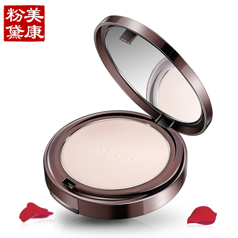 MEIKING Natural Powder Oil Control Lasting Face Finishing Whitening Makeup Brighten Foundation Rose Plant Brighten Powder 2016