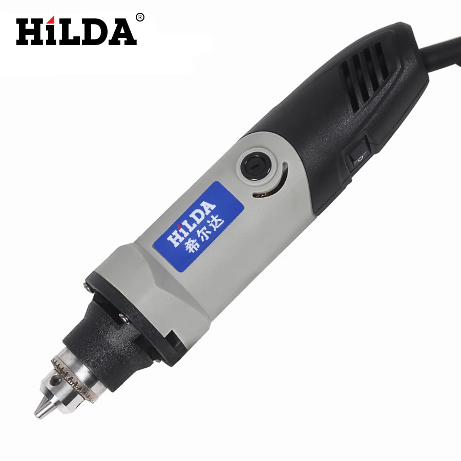 Небольшая электродрель HILDA 220V 400W Dremel Стиль в Мини электрическая дрель аксессуары шлифовальной машины патрон переменная Скорость установка для роторного бурения машины Мощность инструменты