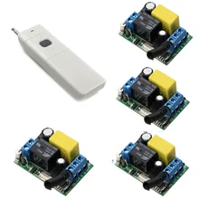 AC 220V 1CH Remote Switch 10A Relay Receivers With Transmitter 315/433Mhz RF LED Lamp Bulb Lighting Wireless Switch Smart Home