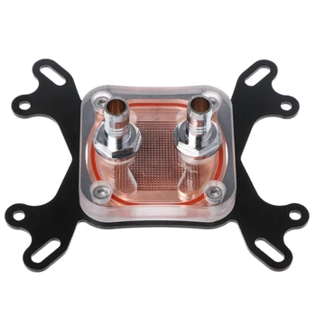 

Computer CPU Water Cooler 50mm Transparent Cover Cooling Block For AMD Intel T3LB
