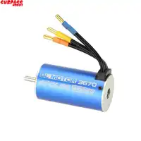 1 pcs 3670 4 Poles 2150KV มอเตอร์ไร้แปรงสำหรับ RC 1/8 1/10 off - road Monster Car Boat