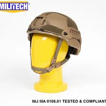 ISO сертифицированный NIJ уровень IIIA 3A Militech CB ARC средней резки пуленепробиваемый Sentry XP Aramid баллистический шлем с 5 лет гарантии