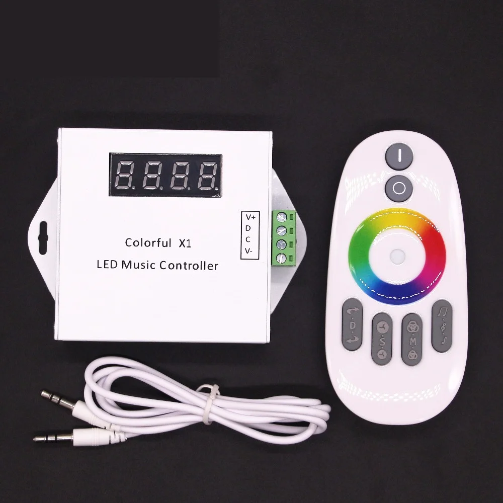 

DC 12V LED Music Controller Dream Color RGB LED Controller Touch Remote For WS2811 WS2812B WS2813 1903 IC LED Strip 5050