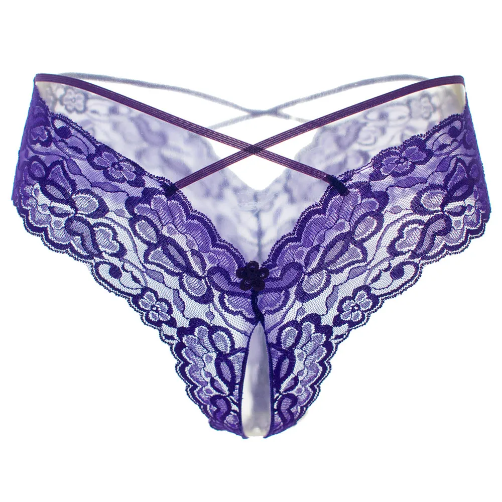 

Women Thong Panties Female Seduction Lingerie Sexy Transparent Triangle Panties Erotic Open Crotch Panty
