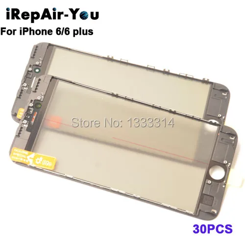 IRepair вы AAA + 30 шт. для iPhone 6 и Plus ЖК экран переднее стекло рамка ОСА поляризатор