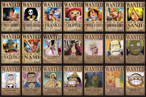 Custom Luffy One Piece Poster One Piece Wall Sticker Bedroom Decor Op Comic Cartoon Wanted Collection Wallpaper 0474 One Piece Poster One Piece Wanted Posterposter One Piece Aliexpress