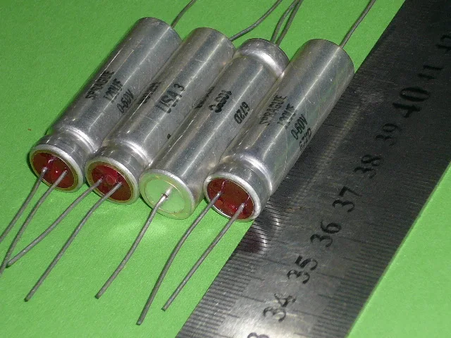 

[SA]SPRAGUE U.S. 672D series cathode red head vertical type 120UF / 60V copper foot genuine--10pcs/lot