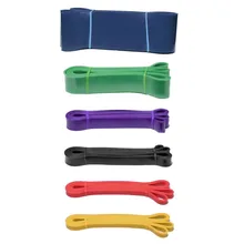 Нескользящие резинки 6 уровней упражнения эластичная фитнес-тренировка йога петля полоса тренировки Тяговая веревка петля сила пояса для йоги