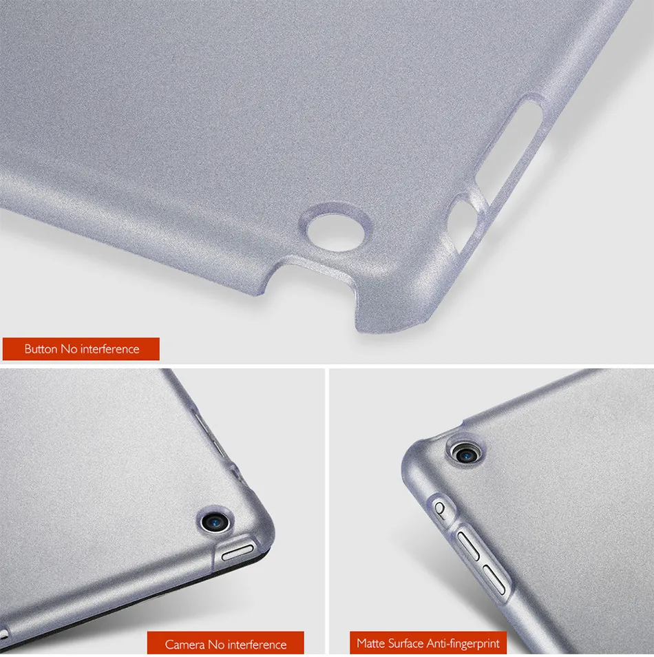 KISSCASE mini1 mini2 Flip Luxury Leather Transparent Clear Back Case For Apple ipad mini 1 2 3 (4)