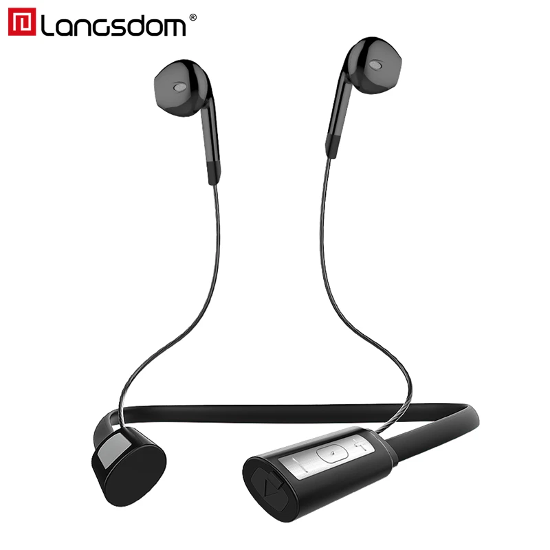 

Langsdom LE6 Wireless Headphones Bluetooth Earphone with Mic IPX5 Waterproof Sports Bluetooth Headsets for phone xiaomi Earbuds