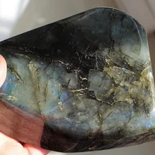 Ddh001366 Природный Лабрадор Кварц Хрустальной Пепельнице Монета Блюдо Мадагаскар