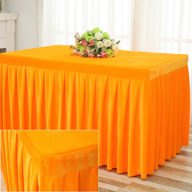 Buy ROMANZO Solid Color Velvet Fabric Conference Table