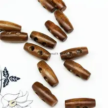 700 шт. Переключить деревянный Кнопки-темно-коричневой отделкой-26 мм(")-древесины переключатель натуральный лакированный кофейного цвета