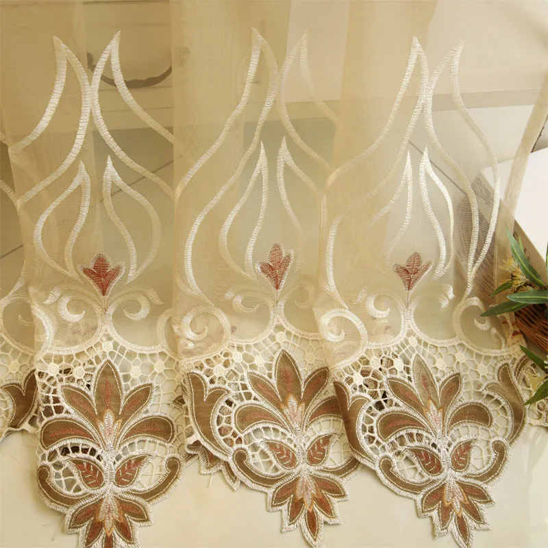 Европейские и американские королевские роскошные бархатные занавески для спальни на окно с высококачественной вуалью, занавески для виллы, гостиной - Цвет: Luxury tulle