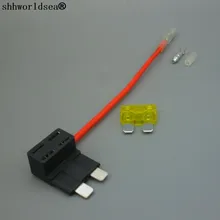 Shhworld Sea 20A обычный Авто Средний лезвие предохранитель кран держатель добавить линии ATO ATC APR Автомобиль Грузовик Мотоцикл