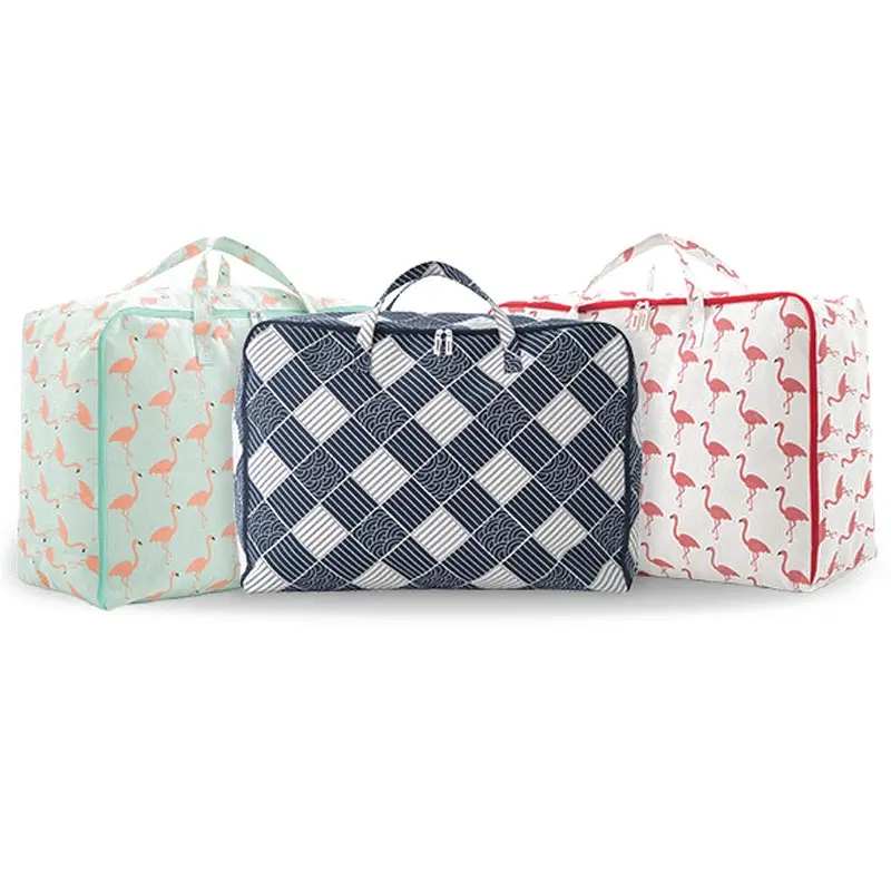 Portable Clothes Storage Bag Foldable Large Capacity Wardrobe Closet Organizer Pillow Quilt Blanket Bedding Pouch Accessories