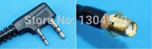 Переносной микрофон Динамик антенна микрофона SMA F адаптер для Kenwood радио Baofeng Wouxun
