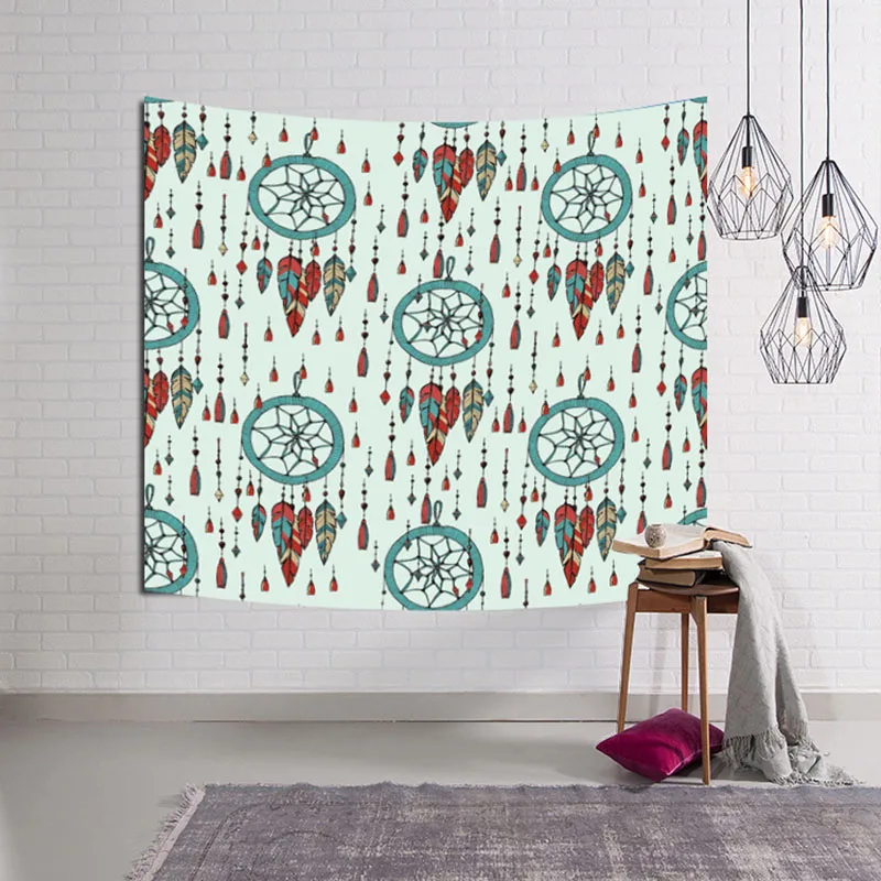 Dream Catcher Tapestry Indian Decorations For Home Wall Hanging Fabric Beach Towel Carpet Bedroom Decor | Дом и сад
