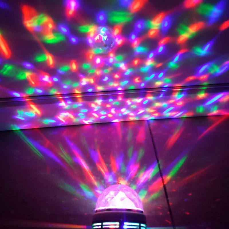 

Litwod Z90 LED Little Magic Ball Stage Light Colorful Rotating Light Bar Crystal Magic Ball 3W Laser Light
