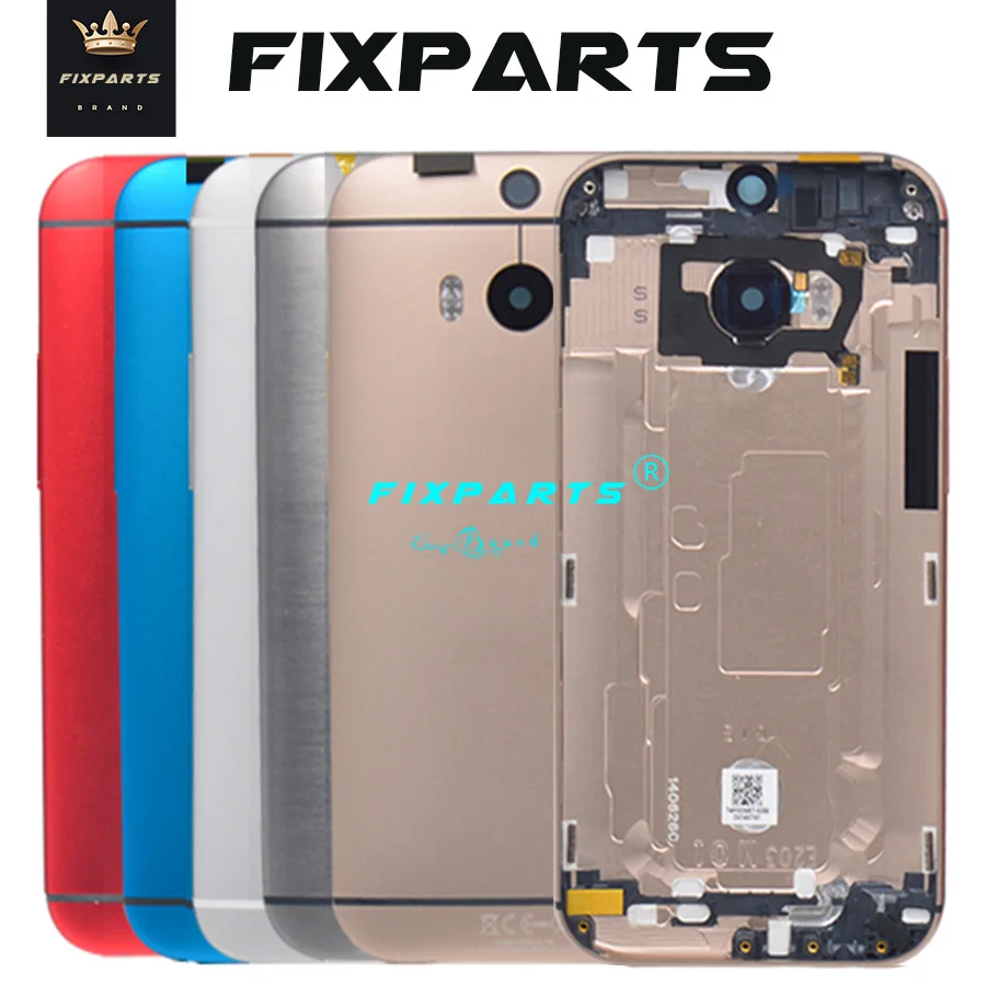HTC One 2 M8 Battery Cover Back Rear Housing Door 5.0 inch M8 Mini Battery With Power Volume Buttons (10)