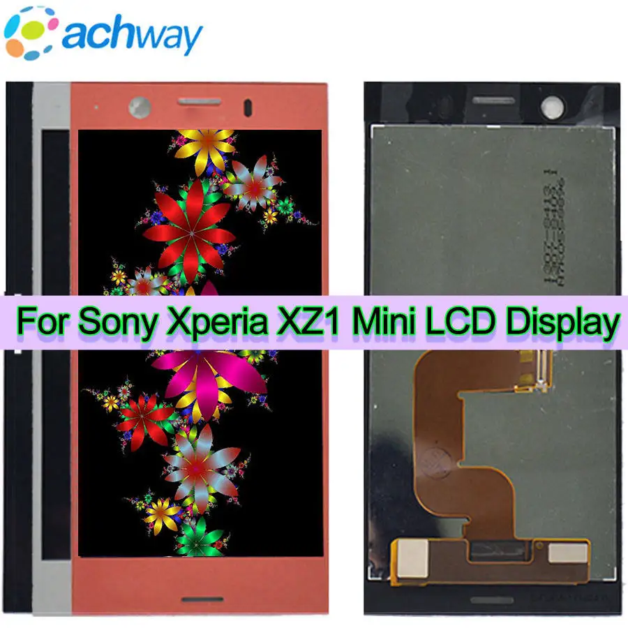 4," Экран для sony Xperia XZ1 компактный ЖК-дисплей Дисплей Сенсорный экран, дигитайзер, для сборки, запасные части для sony XZ1 мини ЖК-дисплей Дисплей