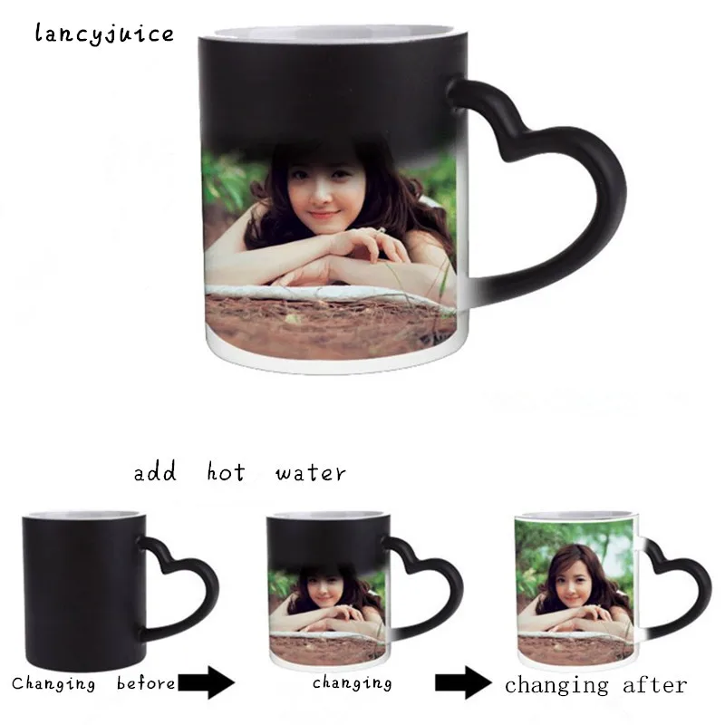 DIY photo magic mug color changing coffee mug custom your