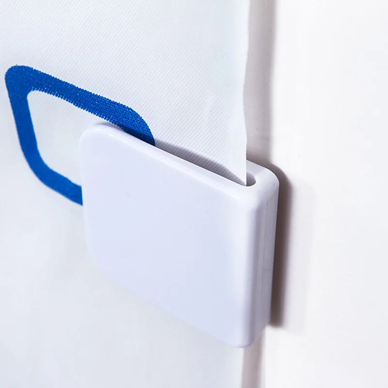 2 Pcs Shower Curtain Clip Fixed Hook Privacy Protection Sticky Hooks