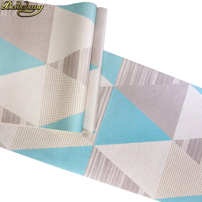 beibehang papel parede 3D Modern Luxury Wallpaper For Walls Modern Geometric triangle Vinyl wallpaper For Living Room wall paper