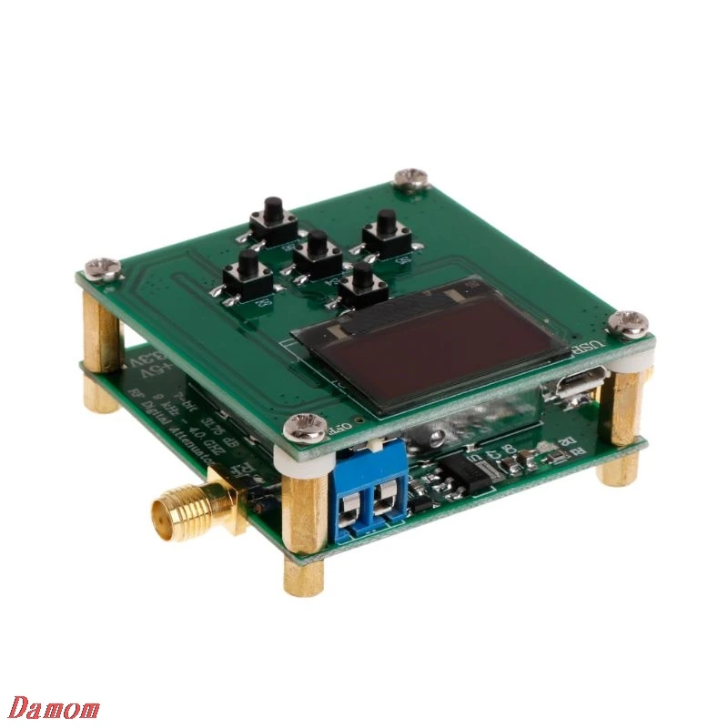 PE43702 31 75 дБ Цифровой RF модуль аттенюатора 9 K 4 GHz 0 25 dB шаговый точность с OLED для