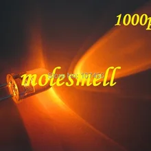 1000x5 мм оранжевый светильник в форме свечи мерцающий ультра яркий мерцающий оранжевый светодиодный Светодиодный s 5 мм прозрачный СВЕТОДИОДНЫЙ светильник в виде свечи