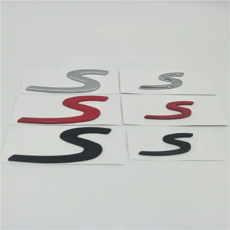 car styling abs gts letters refitting emblem rear nissan micra back light cover