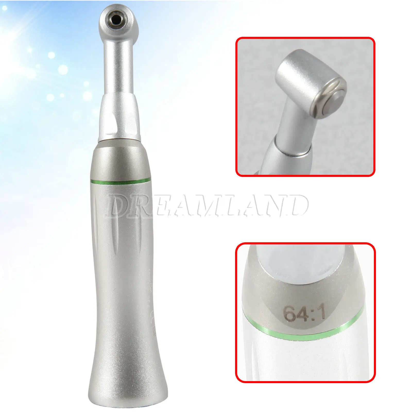 Зубной низкоскоростной наконечник имплантат Endo Contra Angle 4:1/10:1/16:1/20:1/64: 1 стоматологическое оборудование - Цвет: 64 to 1