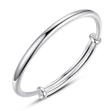 Высококачественный Браслет из стерлингового серебра 999 пробы женский браслет с надписью мужской женский модный простой девушки украшения в подарок паре