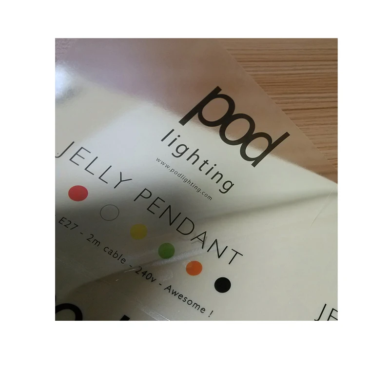 

Customized white glossy laser labels pharmaceutical logo sticker