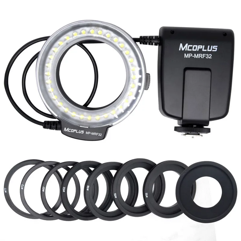 

Mcoplus MP-MRF32 Macro Ring Flash Light for Canon EOS 6D 7D 60D 70D 450D 500D 550D 600D 700D T5i T4i T3i Camera as Meike FC-100