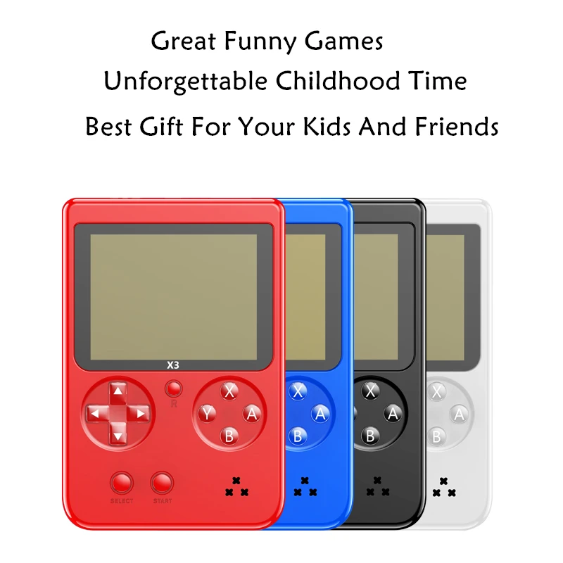 Портативная игровая мини консоль с цветным экраном 2 8 дюйма и 400 бесплатными