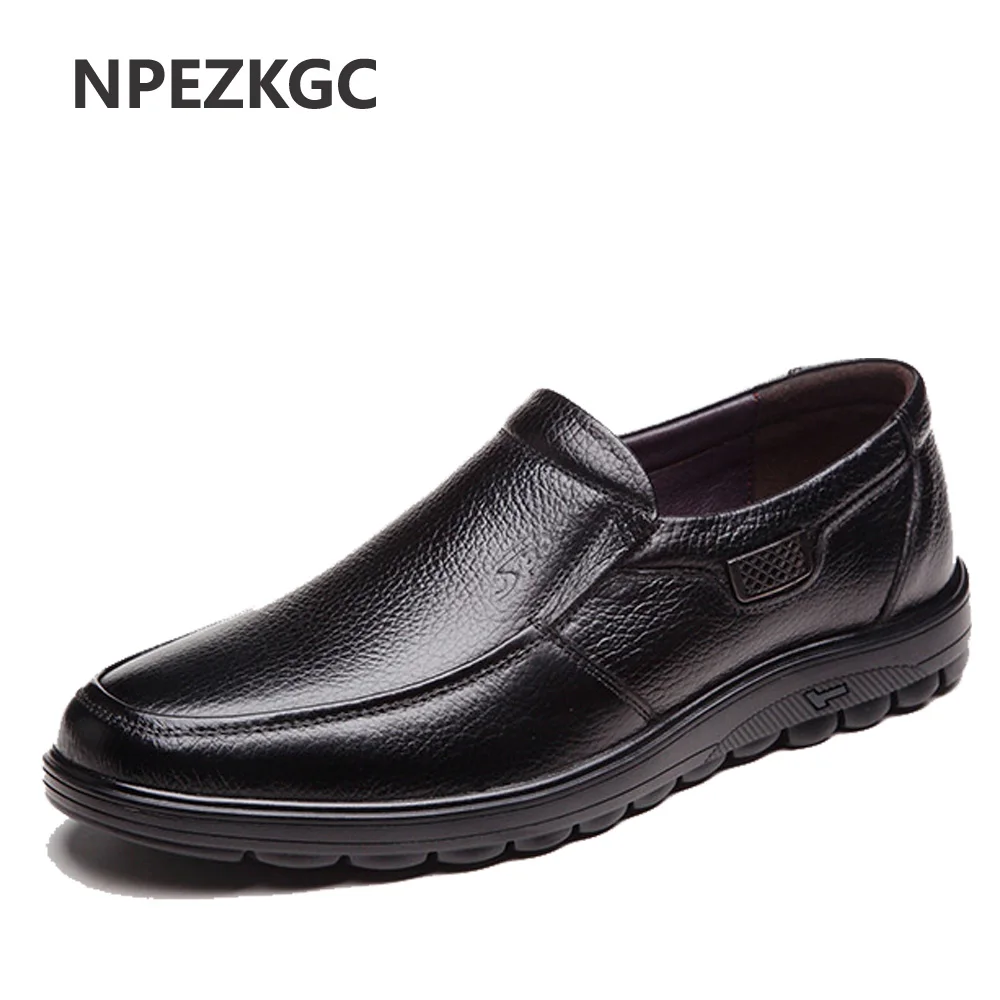 NPEZKGC New 2019 Autumn Winter Warm Fur High Quality Genuine Leather Shoes Men Flats Fashion Men's Casual Shoes NPEZKGC New 2019 Autumn Winter Warm Fur High Quality Genuine Leather Shoes Men Flats Fashion Men's Casual Shoes