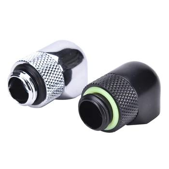 

Black Silver G1/4'' thread 90 degree Fitting Adapter Rotary Fitting Adapter water cooling Adaptors