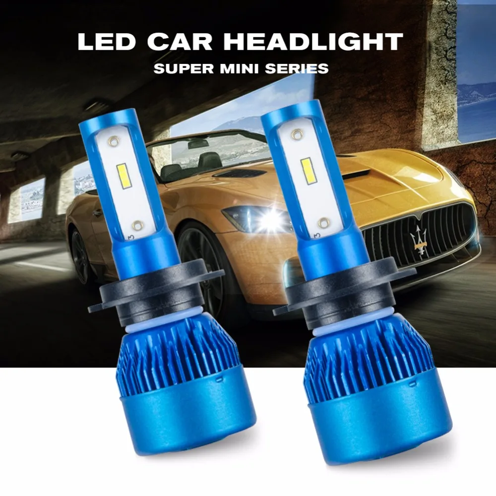 Foxcncar H7 H4 светодиодный лампы автомобиля Headl светильник H11 H1 72W фары для тумана 12V 24V